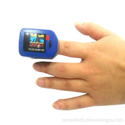 Fingertip Pulse Oximeter with 2 x AAA Alkaline Batteries, Measures 58 x 32 x 34mm